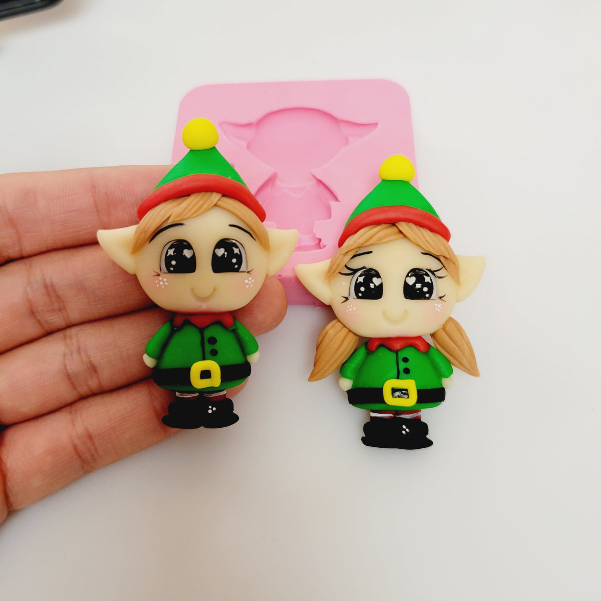 Santa Helper Elf Multi-Project Silicone Mold MS500 for Cake Resin Clay Crafts
