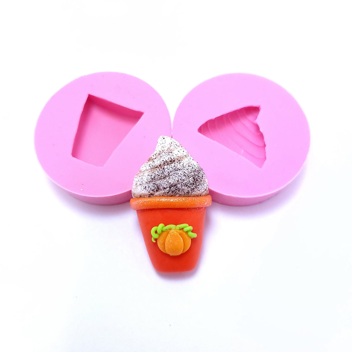 Pumpkin Spice Latte Cup Silicone Mold MS516 for Cake Resin Crafts
