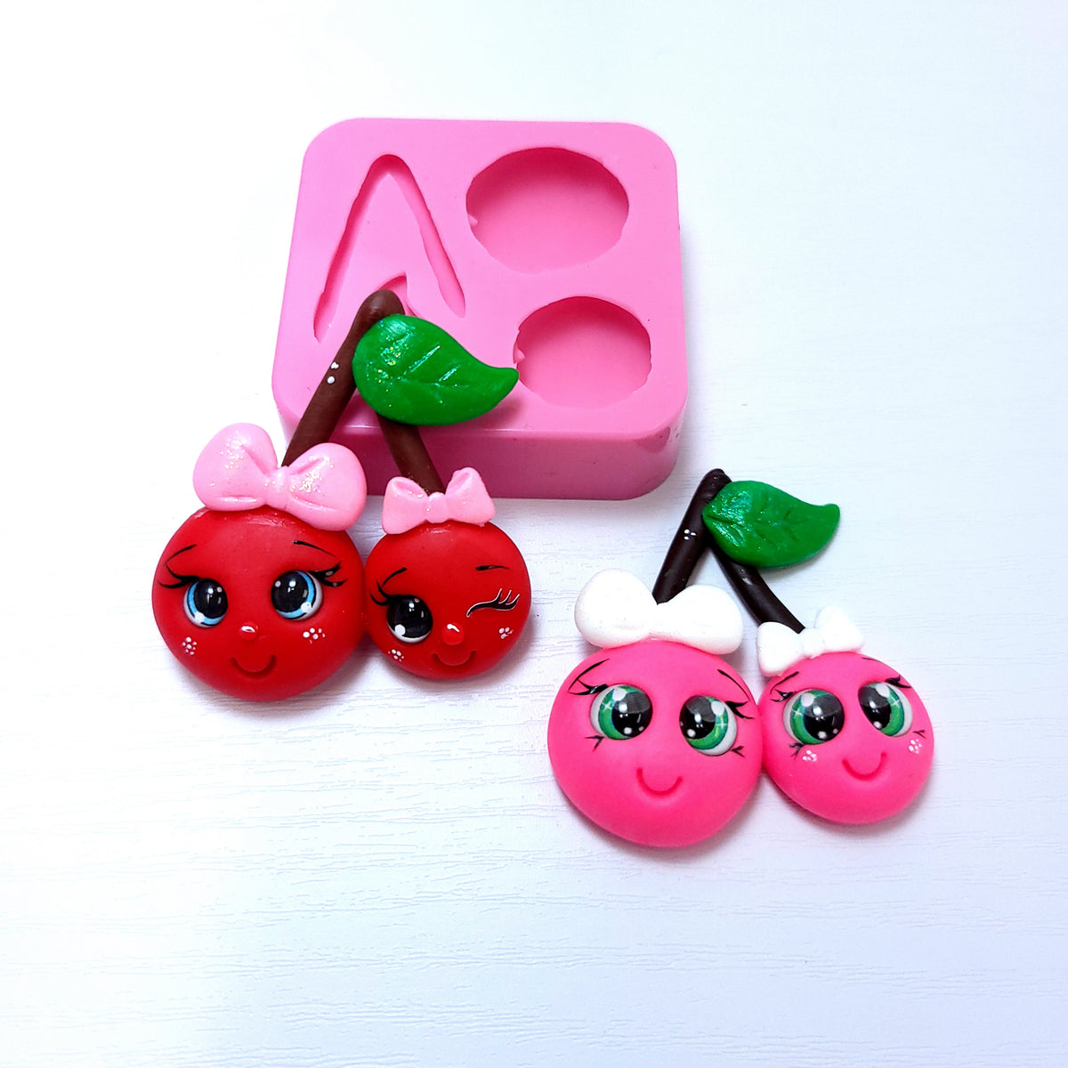 Cherries Best Friends Silicone Mold for Cute Cake Decorating and Craft Projects