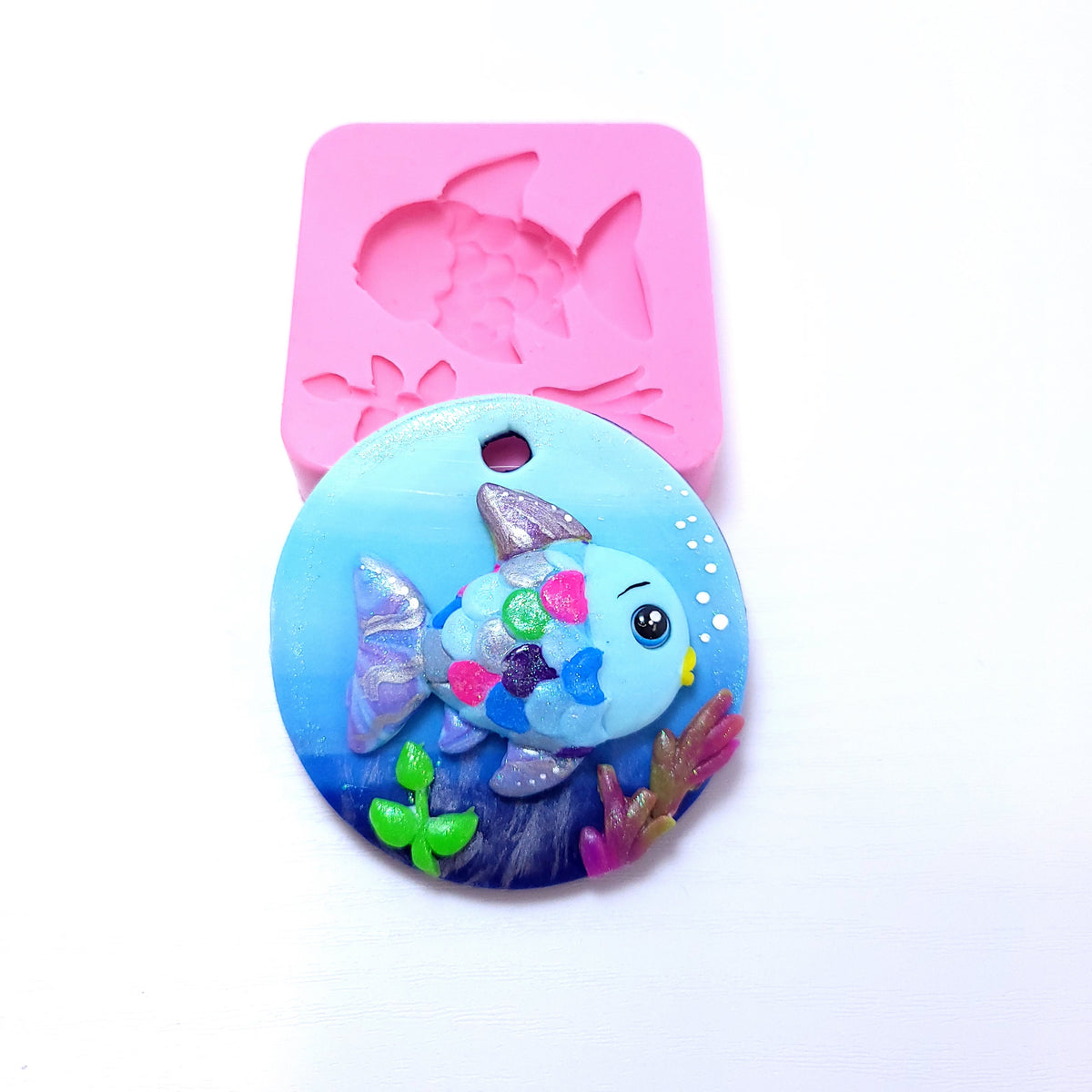 Colorful Fish Multi Project Silicone Mold for Fondant Resin Clay Miniature Crafts