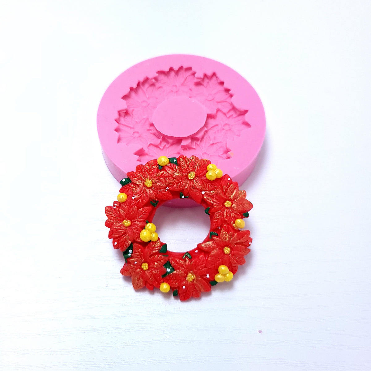 Wreath Christmas Fall Multi-Project Silicone Mold MS578 for Cake and Resin Crafts