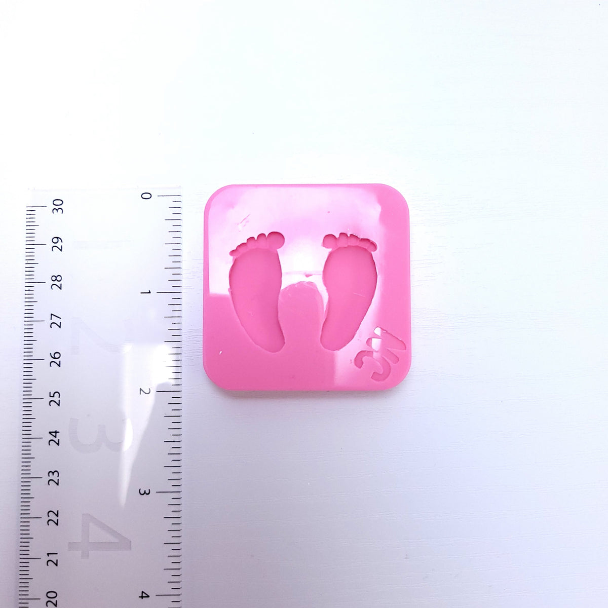 Baby Feet Multi-Project Silicone Mold for Fondant, Resin, Clay Crafts MS579