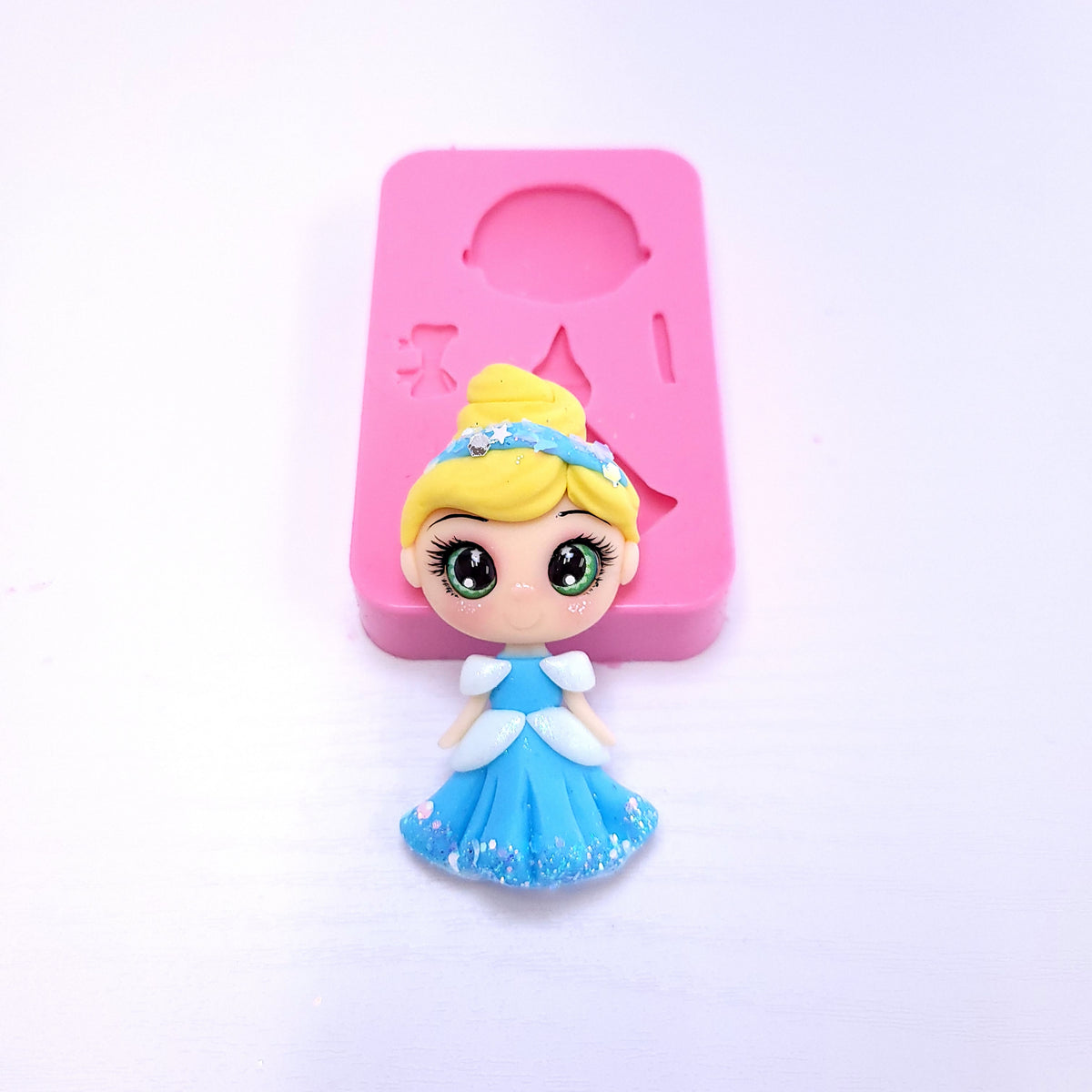 Princess Cinderella Multi Project Silicone Mold MS590 for Cake Resin Clay