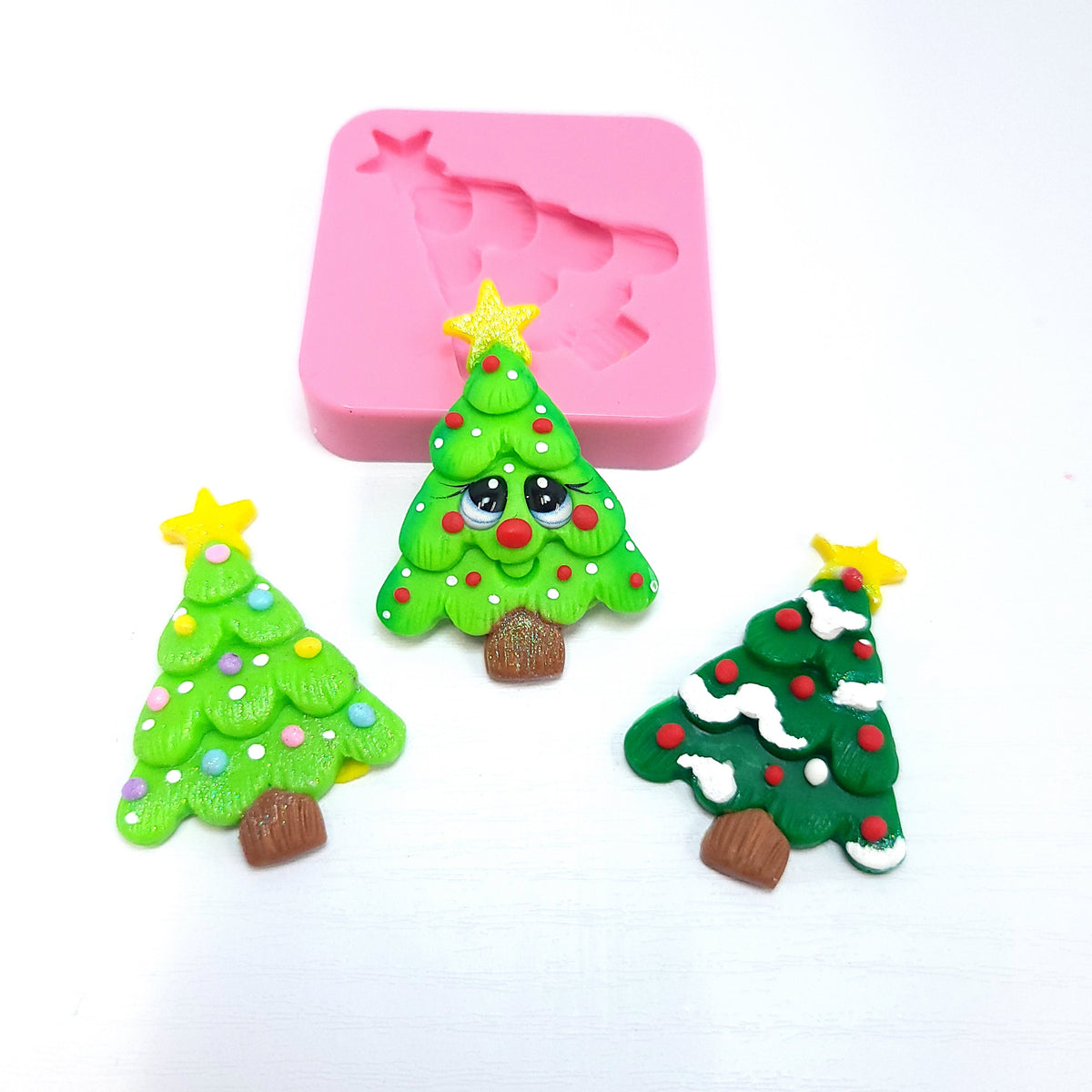 Christmas Tree Multi-Project Silicone Mold for Fondant Resin Clay Miniatures MS617