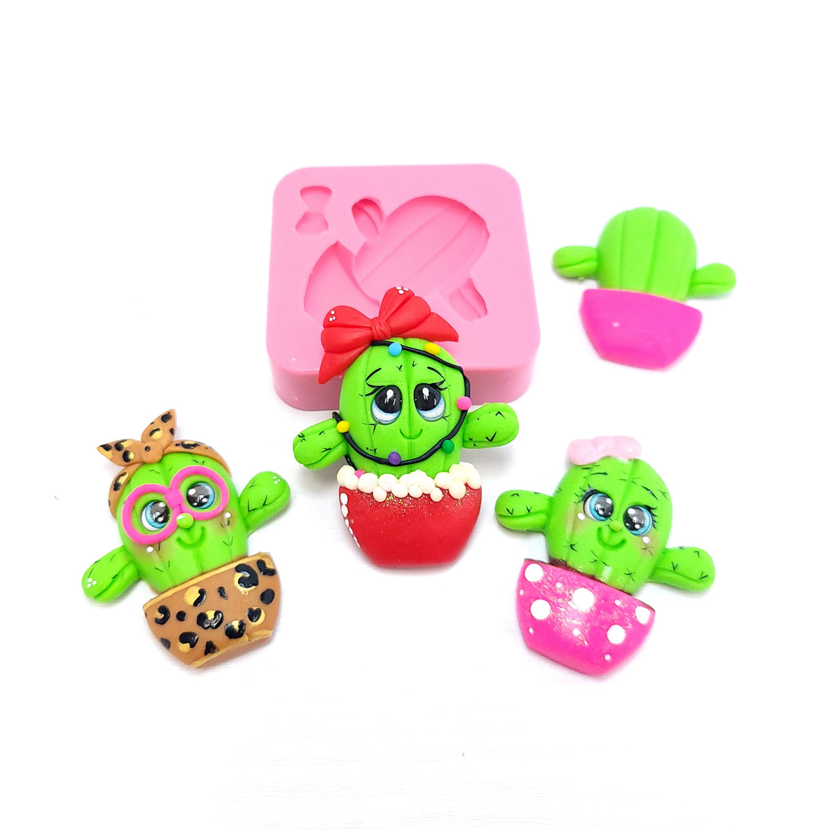 Cute Cactus Multi Project Silicone Mold MS655 for Miniatures Cakes Resin