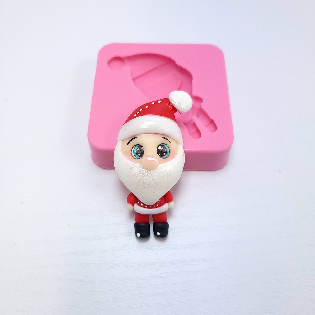Cute Santa Mini Silicone Mold for Resin Fondant Polymer Clay Crafts