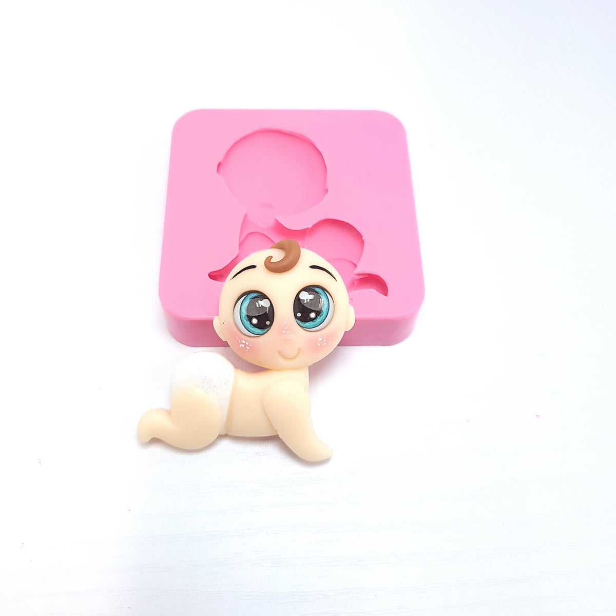 Baby Crawling Silicone Mold Multi Project for Fondant Resin Clay MS670