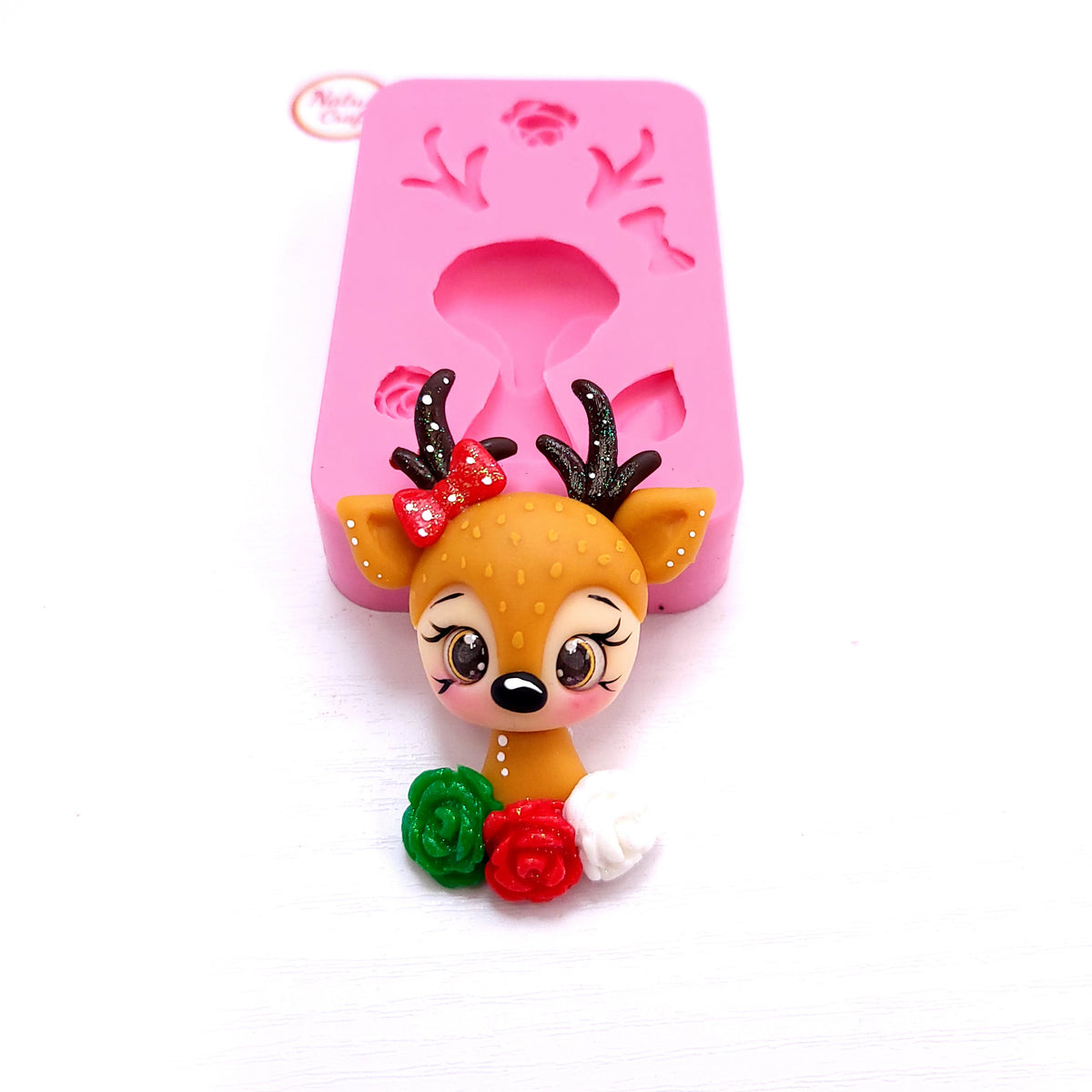 Cute Reindeer Multi-Project Silicone Mold for Cake, Resin, Clay Crafts MS455