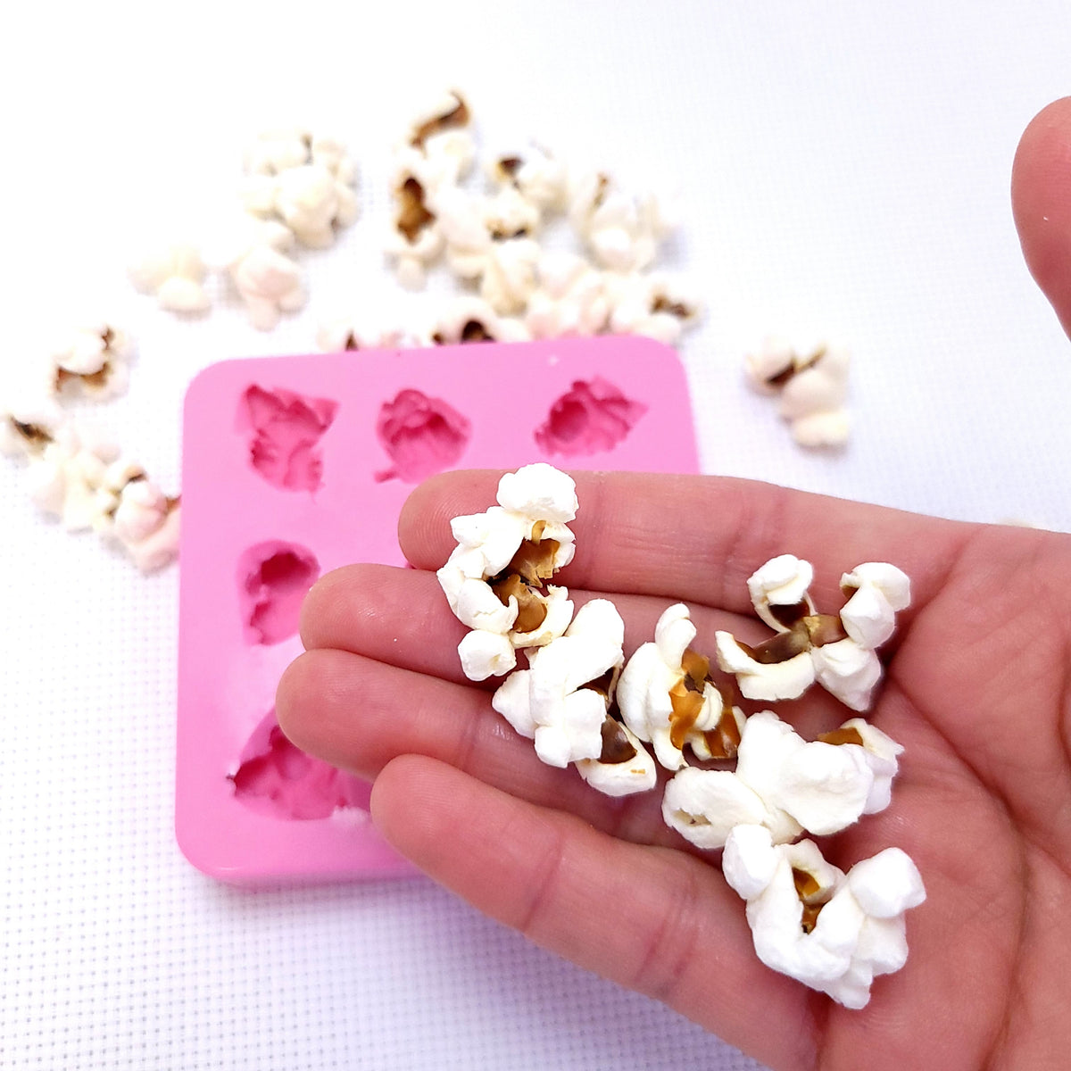 Popcorn 9 cavities Multi-Project Silicone mold, Wax embeds mold soap embed mold NC046