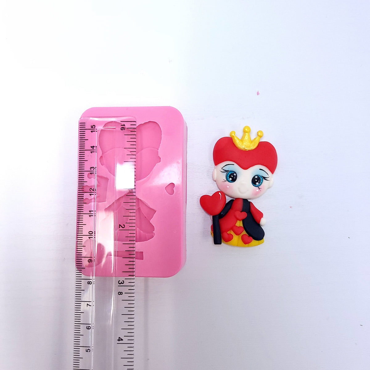 Queen of Hearts Silicone Mold MS716 for Cake Toppers Resin Miniatures