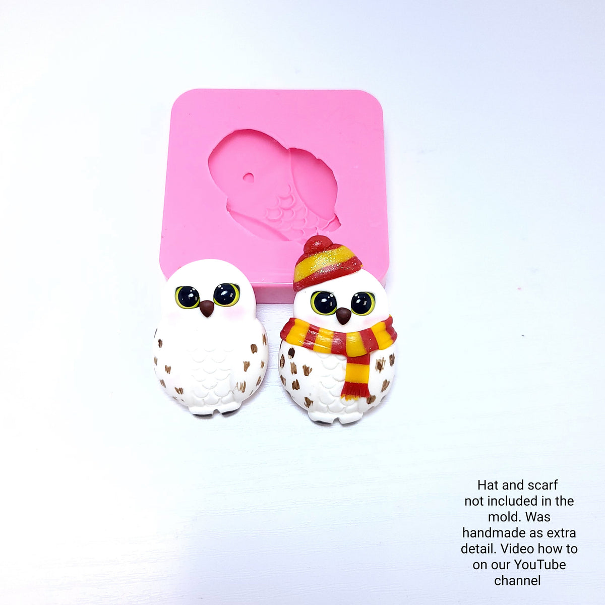 Snowy Owl Silicone Mold MS746 for Cake Resin Miniatures Crafts