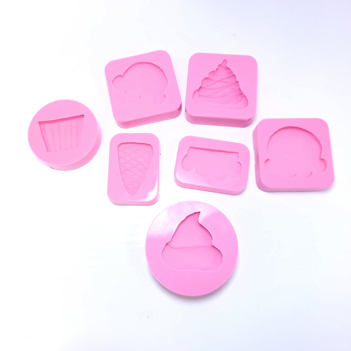 Cupcakes Ice Cream Cone Sweet Silicone Mold Bundle 7 | Multi-Project MS763