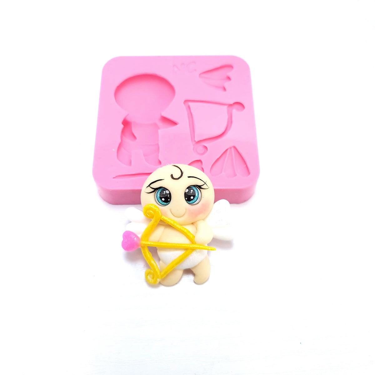 Cupid Valentines Multi Project Silicone Mold for Cake Resin Clay Fondant MS775