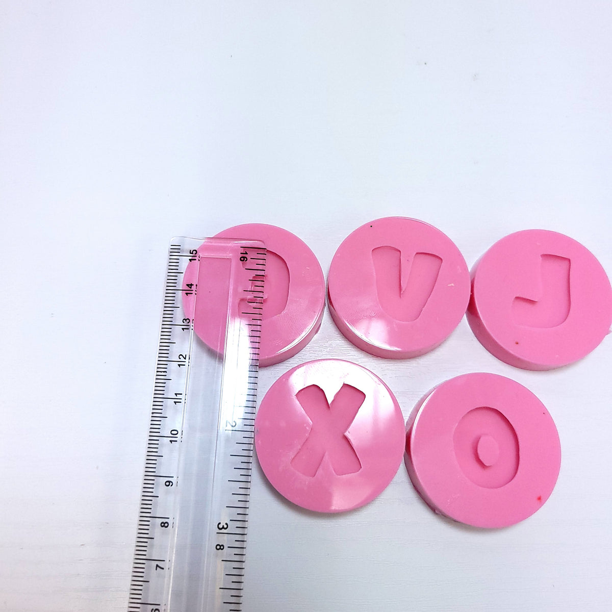 Love XOXO Donut Word Bundle Silicone Mold MS790 for Cake Resin Crafts
