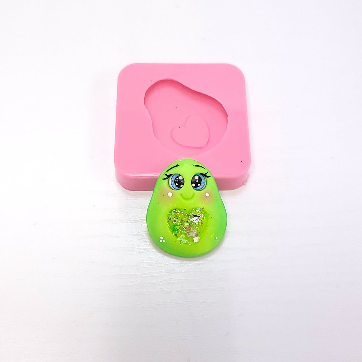 Cute Avocado Miniature Silicone Mold for Cake Resin Clay Jewelry MS785