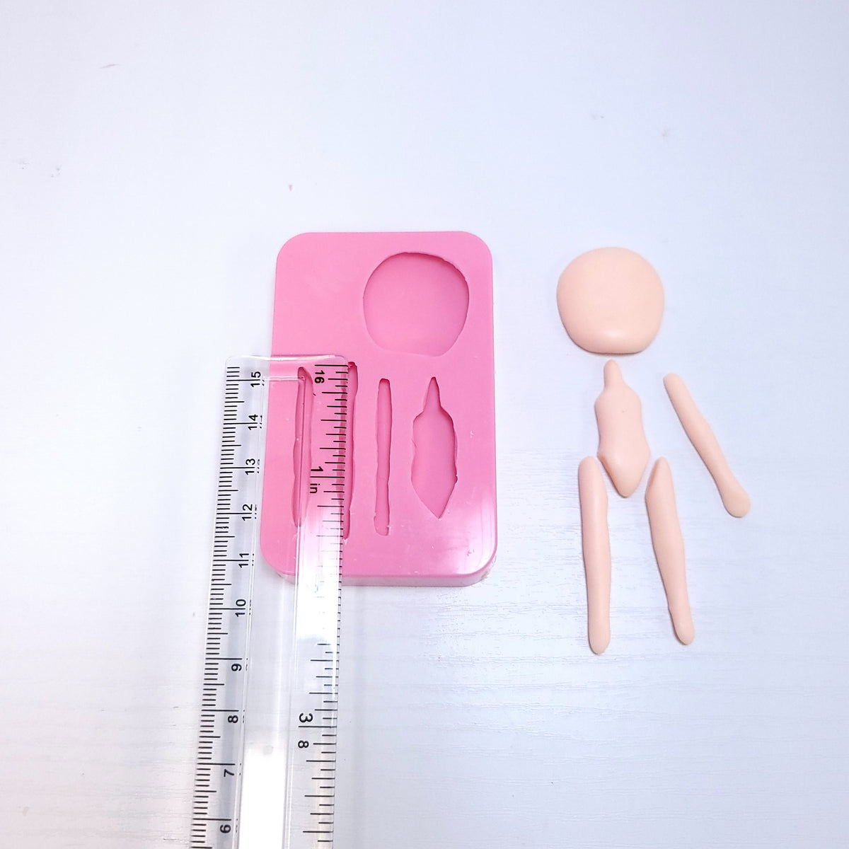 Doll Body Parts Multi Project Silicone Mold for Cake Resin Clay Craft MS801