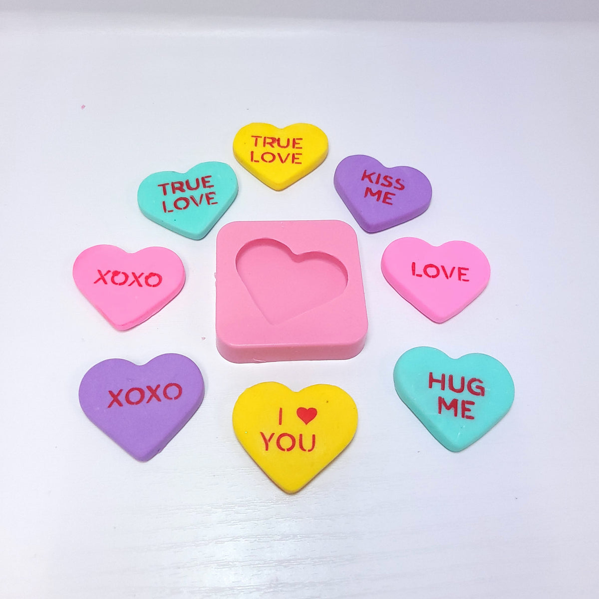 Talking Heart Stencil Multi-Project Silicone Mold MS804 for Cake Resin Clay Crafts