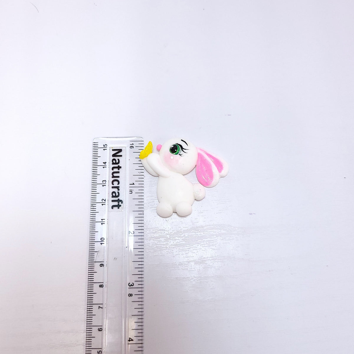 Bunny Holding Balloons Miniature Multi Project Silicone Mold for Crafts MS855