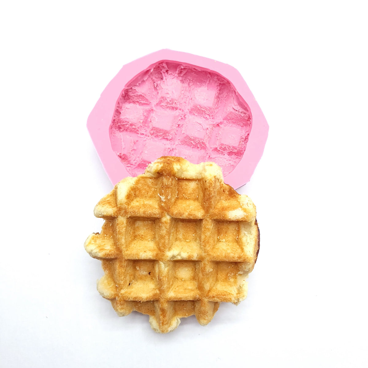 Belgian Waffles circle wafer Soap Mold Candle Mold, Mold for Wax Mold for Resin