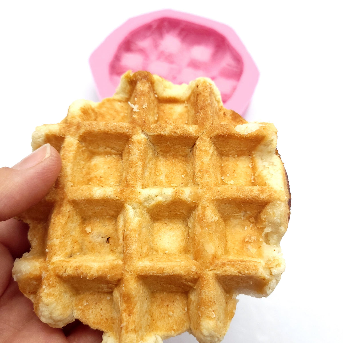 Belgian Waffles circle wafer Soap Mold Candle Mold, Mold for Wax Mold for Resin