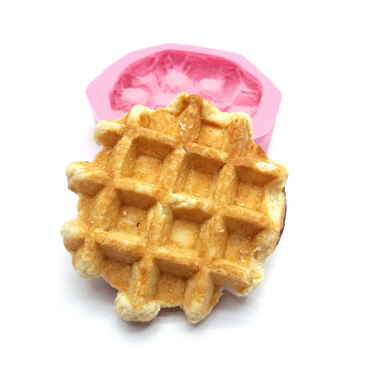 Belgian Waffles circle wafer Soap Mold Candle Mold, Mold for Wax Mold for Resin