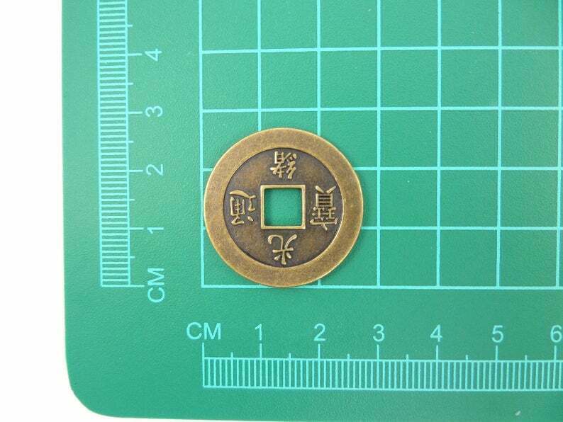 Chinese Coin Silicone Mold for Resin, Fondant, Chocolate, Polymer Clay Miniatures