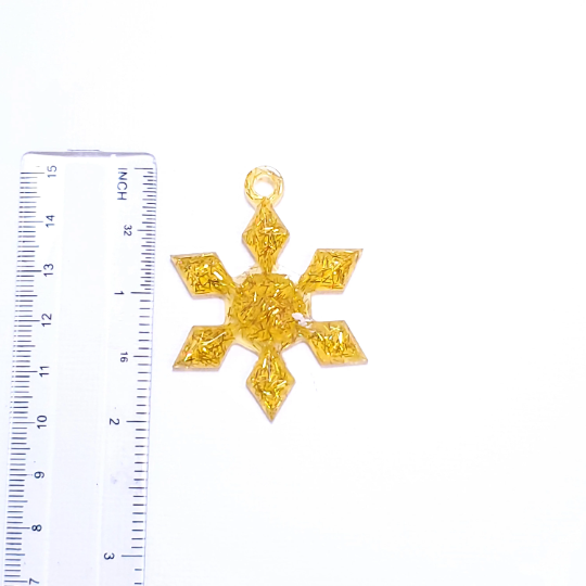 Snowflake Pendant Silicone Mold for Resin, Clay, Fondant, Jewelry Making