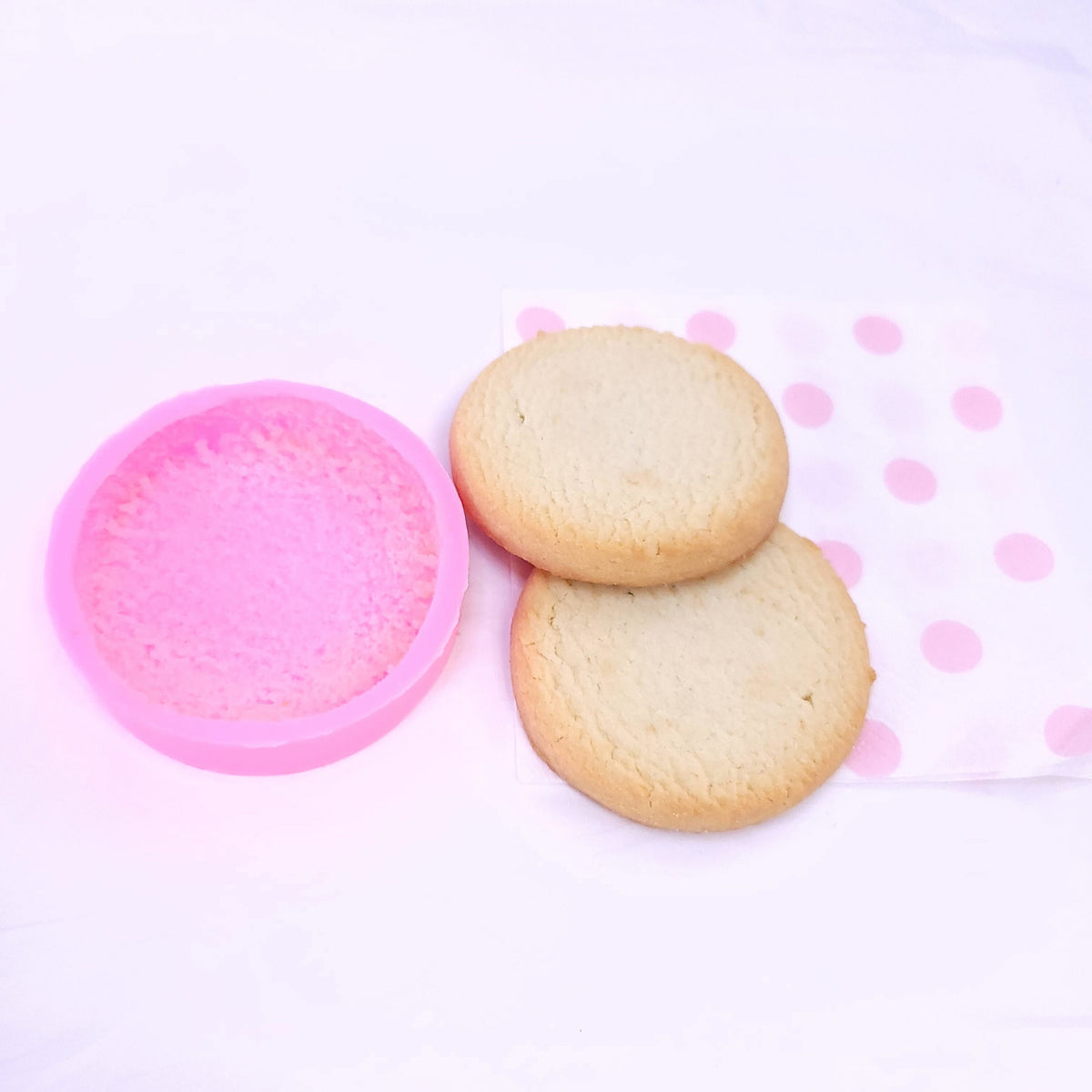 Shortcake cookie Silicone mold, Soap and Candle making mold, Mold for Wax, Mold for Resin NC047